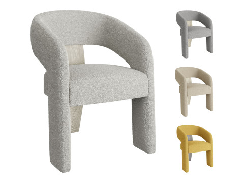 Soft Arm Chair set Modèle 3D