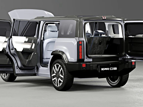 Chery icar 03 2024 with Interior 3D Model