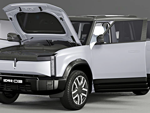 Chery icar 03 2024 with Interior 3D Model