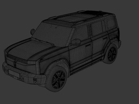Chery icar 03 2024 with Interior 3D Model