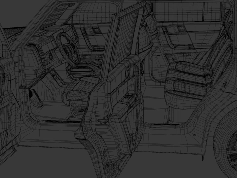 Chery icar 03 2024 with Interior 3D Model