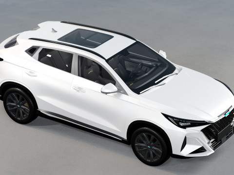 Changan oshan x5 plus with interior 3D 模型