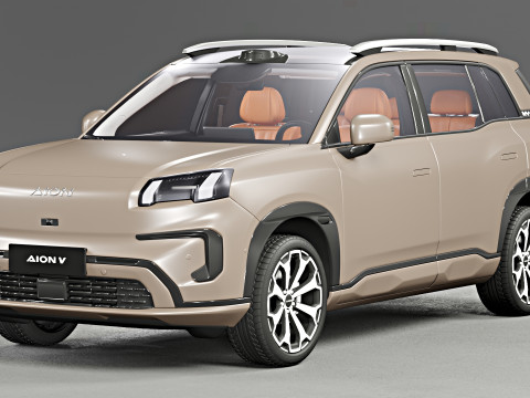 GAC Aion V 2025 with Interior 3D Модель