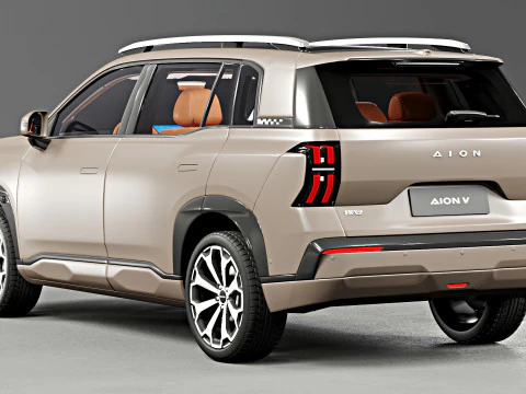 GAC Aion V 2025 with Interior 3D Model
