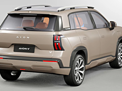 GAC Aion V 2025 with Interior 3D Model
