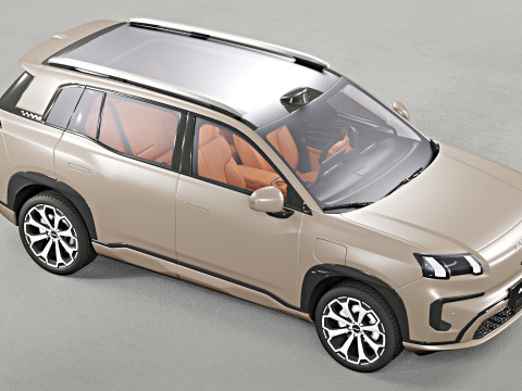 GAC Aion V 2025 with Interior 3D Модель