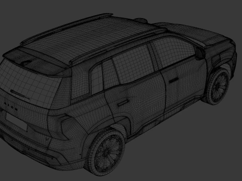 GAC Aion V 2025 with Interior 3D Model
