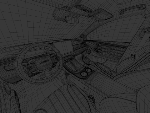 GAC Aion V 2025 with Interior 3D Модель