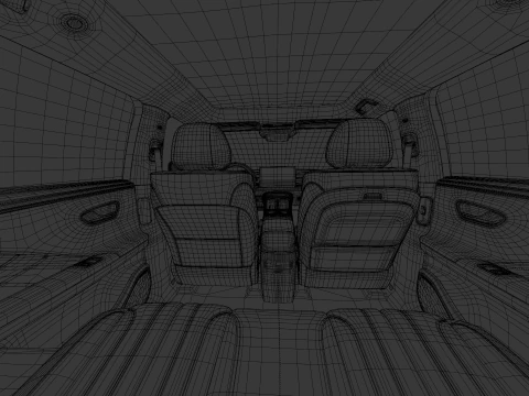 GAC Aion V 2025 with Interior 3D Model