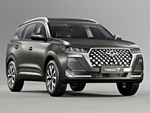 Chery Tiggo 7 2024 z wnętrzem Model 3D