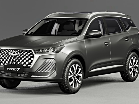 Chery Tiggo 7 2024 with Interior 3D Model