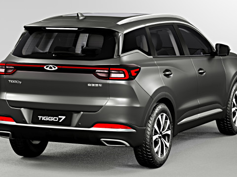 Chery Tiggo 7 2024 with Interior 3D Model