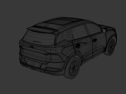 Chery Tiggo 7 2024 with Interior 3D Model