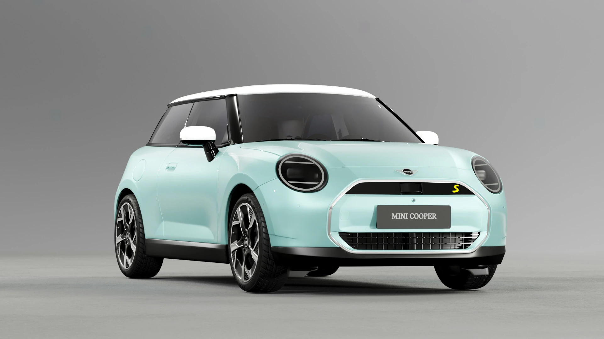 Mini 2024 cooper with Interior 3D Model .c4d .max .obj .3ds .fbx .stl .blend 