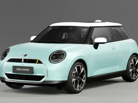 Mini 2024 cooper with Interior 3D Model