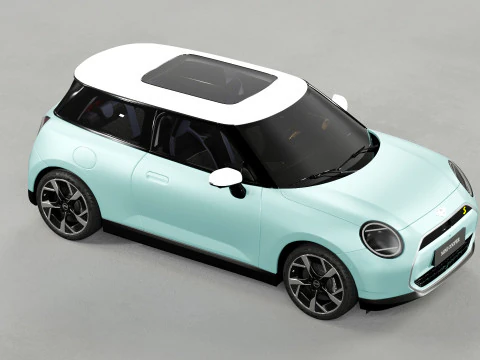 Mini 2024 cooper with Interior 3D Model