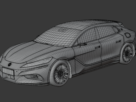 BYD Denza Z9 GT EV 2025 with Interior 3D Model