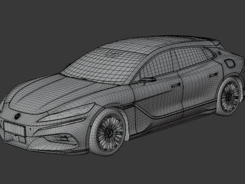BYD Denza Z9 GT EV 2025 with Interior 3D Model