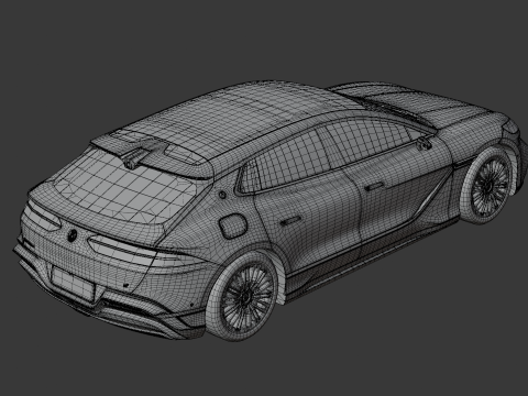 BYD Denza Z9 GT EV 2025 with Interior 3D Model