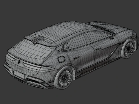 BYD Denza Z9 GT EV 2025 with Interior 3D Model