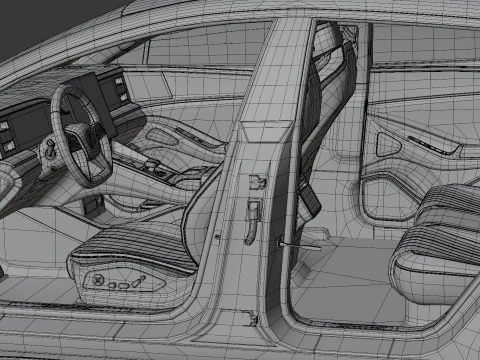 BYD Denza Z9 GT EV 2025 with Interior 3D Model