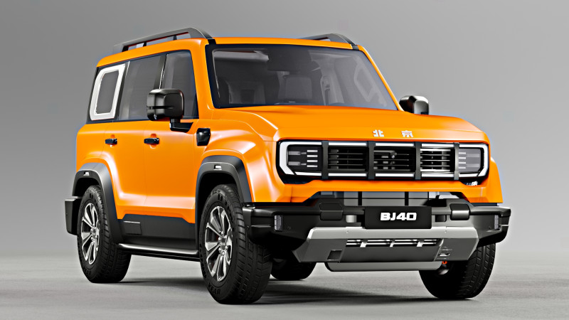 Baic Beijing BJ40 2024 With Interior Model 3D .c4d .max .obj .3ds .fbx .stl .blend
