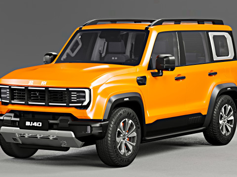 Baic Beijing BJ40 2024 With Interior Model 3D