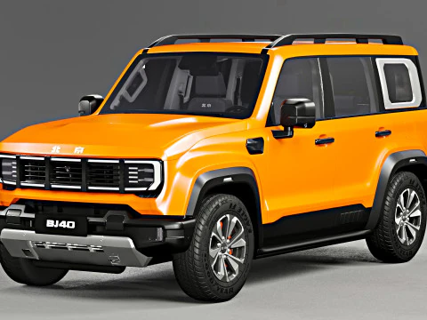 Baic Beijing BJ40 2024 With Interior 3D Model