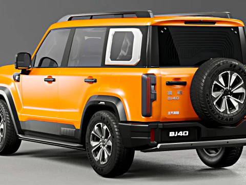Baic Beijing BJ40 2024 With Interior 3D Model