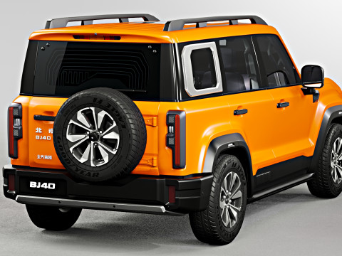 Baic Beijing BJ40 2024 With Interior Model 3D
