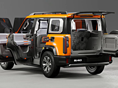 Baic Beijing BJ40 2024 With Interior 3D Model