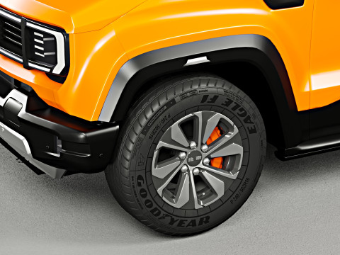 Baic Beijing BJ40 2024 With Interior Model 3D
