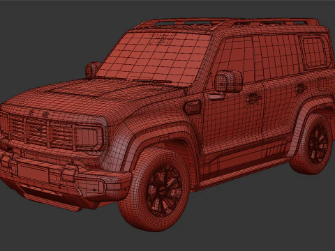 Baic Beijing BJ40 2024 With Interior 3D Model