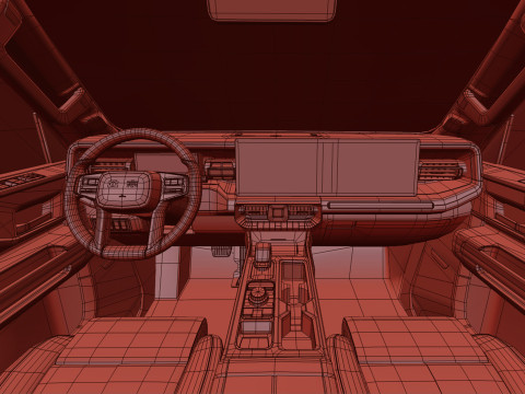 Baic Beijing BJ40 2024 With Interior Model 3D