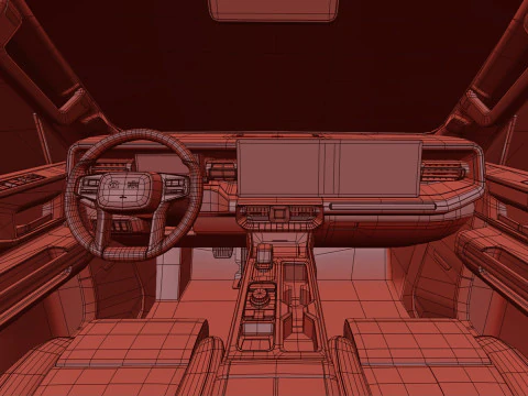 Baic Beijing BJ40 2024 With Interior 3D Model