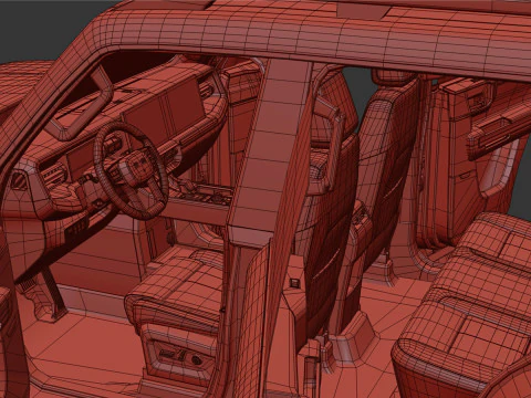 Baic Beijing BJ40 2024 With Interior 3D Model
