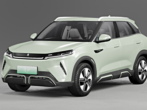 BYD Yuan Up 2024 with Interior 3D Модель