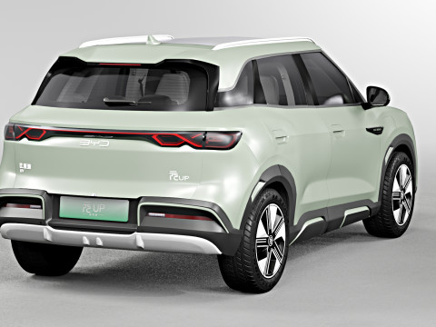 BYD Yuan Up 2024 with Interior 3D Модель