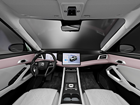 BYD Yuan Up 2024 with Interior 3D Модель