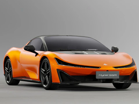 GAC Aion Hyper SSR 2024 с интерьером 3D Модель