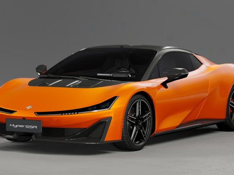 GAC Aion Hyper SSR 2024 with Interior Modelo 3D