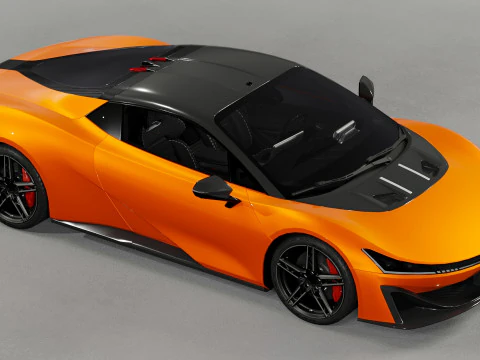GAC Aion Hyper SSR 2024 with Interior 3D Model