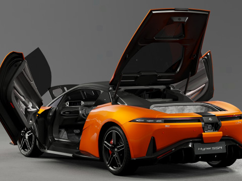 GAC Aion Hyper SSR 2024 with Interior Modelo 3D