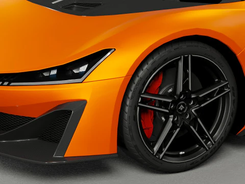 GAC Aion Hyper SSR 2024 with Interior 3D Model