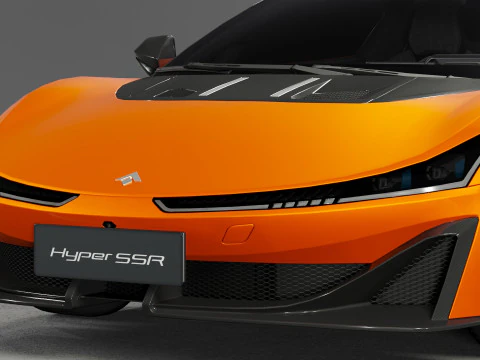 GAC Aion Hyper SSR 2024 with Interior 3D Model