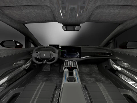 GAC Aion Hyper SSR 2024 with Interior 3D Model