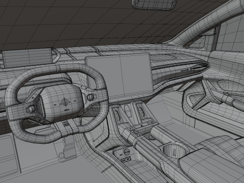 GAC Aion Hyper SSR 2024 with Interior Modelo 3D