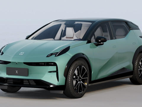 Zeekr X 2025 with Interior Modelo 3D