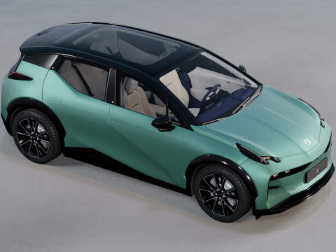 Zeekr X 2025 with Interior Modelo 3D