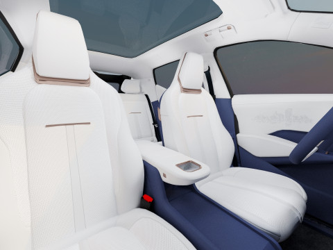 Zeekr X 2025 with Interior Modelo 3D